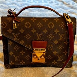 Excellent Vintage condition Louis Vuitton 26 Monceau Crossbody Bag with Keys